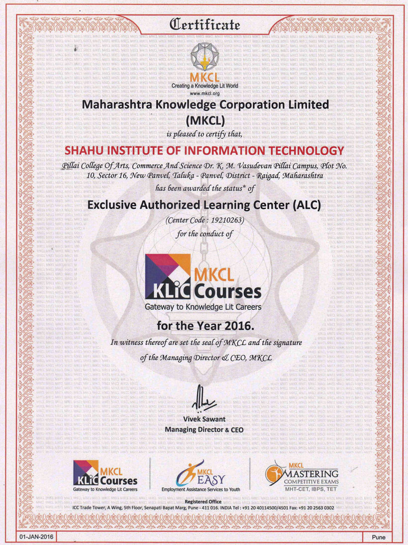 MKCL-CERTIFICATE